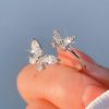 Double Butterfly Sparkle Ring